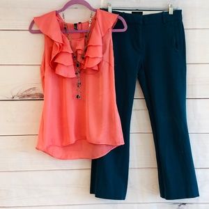 Essentials by Milano peach sleeveless top, Sz M